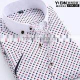 Men's Body Fit Custom Cotton Printing Dress Shirt Men's Tuxedo Shirt , Men Garment thumbnail-1