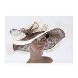 14cm Soft Brim Ladies Tea Party Hats With Two Layers Bowknot For Church thumbnail-1