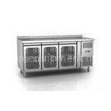 Under Counter Three Glass Door Chillers , Restaurant Cooler GN3100TN/G