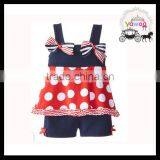 Bow Tank Top Icing Shorts Baby Girl Outfits Toddler 4th of July Outfits Importing Baby Clothes From China Kids Wear Pictures