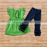Cotton Short-sleeved Little Girl Set a Variety of Colors Can be Selected in the Chinese Factory Manufacturing thumbnail-2