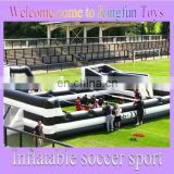 crazy soccer bubble field/ inflatable soap football field