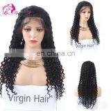 Hot Selling Wholesale Deep Wave Aliexpress 8a Grade Virgin Brazilian Human Hair Lace Front Wig With Pre Plucked Hair Line