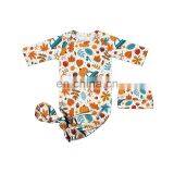 Boy Robot Printed Knotted Gown Baby Sleep Gown Sleep Wear thumbnail-5