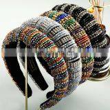 Новый горячий товар: стильные головные ленточки с полным покрытием блестящими камнями, цветные бисерные головные ленточки, головные ленточки для невесты на свадьбу в барокко стиле с подкладкой, роскошные головные ленточки для девочек thumbnail-2