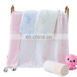 2020 New Design Small MOQ Drop Shipping 6 Layers Cartoon Animal Reactive Printing 100 Cotton Gauze Baby Swaddle Muslin Blanket thumbnail-2