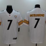 Pittsburgh Steelers #7 Roethlisberger White Jersey