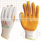 10 gauge laminated rubber on palm construction hand gloves