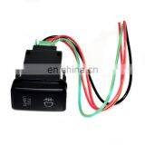 12V Red LED Fog Light Push Switch Button With Wires For Toyota Land Cruiser Hilux Tacoma For Tundra 4Runner Highlander thumbnail-1