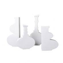 Minimalism White Gourd Frosted Firm Tall Large Ceramic Vase For Living Room Shopping Mall thumbnail-5