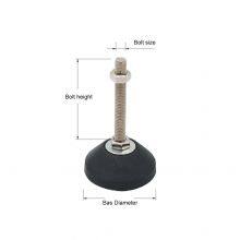 Nylon Base Anti-Vibration Fixed Foot Leveler Height Adjustable Leveling Foot thumbnail-4