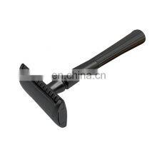 2021 Luxury Matte Black Coating Zinc Alloy Handle Safety Razor thumbnail-2