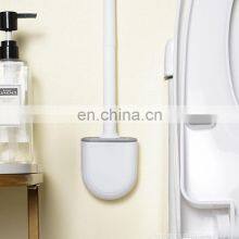 Customized Environmentally Eco New Plastic Inside Cleaner Wall Mounted Silicone Toilet Brush Holder thumbnail-4