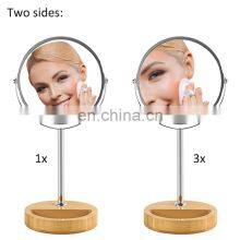 Double Sided Decorative Mirror Vanity Makeup Mirror With Jewelry Lipstick Makeup Storage Box thumbnail-4