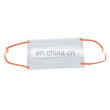Disposable Non-woven Face White Mask , Designed Masks Custom, Customized Masks Ear Loops Color