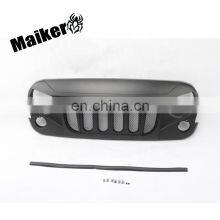 4*4 Front Grille With Mesh for Jeep Wrangler JK 2007-on Car Accessories Black Grille thumbnail-1