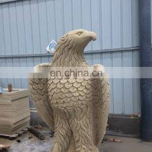 Factory Supply Large Statue Sandstone Animal Eagle Figurines Stone Carvings and Sculptures thumbnail-3