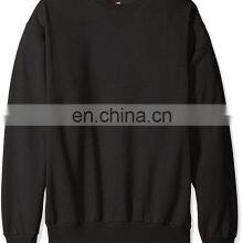 Wholesale Custom Logo Men Black Fashion Long Sleeve Blank Pullover Cotton Crew Neck Quantity Print OEM Customized Design Sweats thumbnail-2