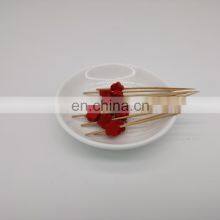 10MM Wholesale Natural Decoration Disposable 100% Mao Bamboo Small Thin BBQ Fruit Food Picks Skewer Stick thumbnail-4