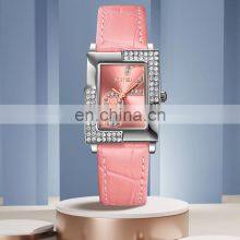 Skmei 9289 Women Wristwatches Leather Strap Diamond Dial Quartz Watce For Ladies Waterproof thumbnail-2