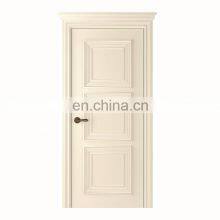 Prehung Frames Luxury Modern White Color Room Designs 3 Panel Internal Indoor Wood Carving Door