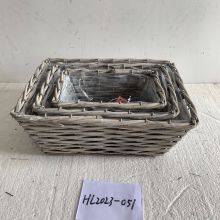 Best Selling Wholesale Round Willow Basket Planter For Sale thumbnail-1