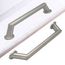 Nickel Plated Ripple Kitchen Handles Drawer Pulls T Bar Zinc Alloy Cabinet Hardware Handles thumbnail-1
