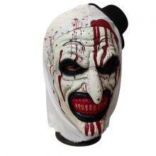 Halloween Terrifier Mask Soft Latex Horror Clown Blood Demon Evil Joker Party Scary Cosplay Headwear Masks thumbnail-1