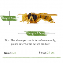 3D Insect Paper Model Bee Assembly Model Paper Crafts 3D Puzzle DIY Toys Gifts for Kids and Adults Teens Boys Girl thumbnail-3