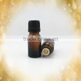 Trade Assurance! wholesale fancy amber glass empty essential oil bottle 10ml with reducer orifice droper cap