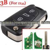 Best Quality 3 Button Flip Remote Key W/O Chip For Hyn IX35 433mhz thumbnail-1