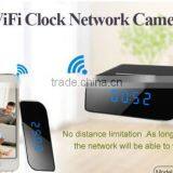 Wide View Angle Pinhole Design Table Clock Indoor Wifi Hidden Camera thumbnail-4