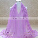 Wholesale Tassel Cotton Rhinestone Sequin Glitter Hijab thumbnail-3