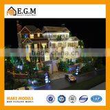 Customize Duplex House Scale Model Building Model Maker With Wonderful Lighting Effect