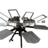 Aluminum Pallet Multicolor Manual Screen Printing Machine for T-shirt With Micro Registration