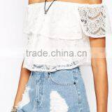 Lace Floral Lady Tube Tops Designs Dress Oem Apparel Suppliers thumbnail-3