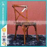 Dinning Wood Stackable Cross Back Chair thumbnail-6