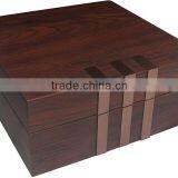 Custom Made Brown Matt Lacquered Watch Box From Guangzhou