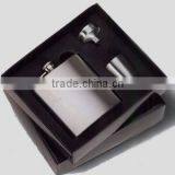 Hip Flask Gift Set, 6-Ounce With 1pc Shot Glass+1pc Funnel