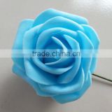 Evagarland making blue foam flowers