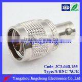 N Male to BNC Female Adapter Connector 75ohm