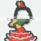 Little Girl Shaped Flashlight Pvc Keyring for Sale