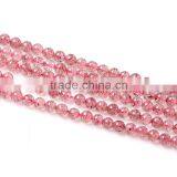 Hot Fashion Gem Crystal Beads Wholesale Natural Strawberry Crystal Semi-finished Beaded Chain DIY Handmade Jewelry thumbnail-2