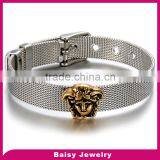 China Factory Most Popular Stainless Steel Mesh Bracelet thumbnail-1