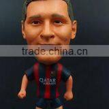 Soccer player man plastic big head football player toys PVC figurines/football player action figure