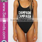 One Pice Brazilian Letters Bikini Manufacturer For Mature Women thumbnail-2