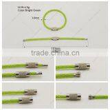 Outdoor Hiking Bright Green Stainless Steel Wire Key Ring Quality Choice thumbnail-2