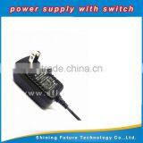 DC12V 1A US Rules in the Regulation Black Button Lamp Switching Power Supply 12W Power Adapter thumbnail-1