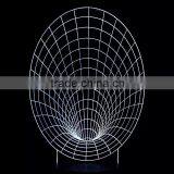 3D Optical Illusion Trumpet Horn Night Lamp Night Light 10 Colorful LEDs Ultra-thin Acrylic Light Panel AA Battery or DC 5V thumbnail-5