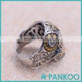 Biker Jewelry Skull Ring, New Fashion Skull Silver Ring, 925 Sterling Silver Cool Men Ring thumbnail-5